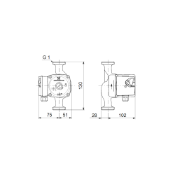 image: Pompa C.O. Grundfos UPS 15-40 130 Nowa