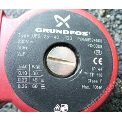 image: Pompa Grundfos UP / UPS 25-40 20-40 15-40 130