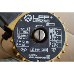 image: Pompa CWU LFP 40PWt 120 B mało używana Grundfos UPS 40-120 FB