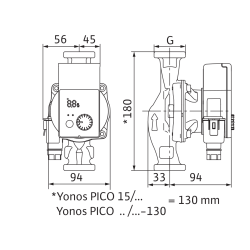 Pompa Wilo Yonos PARA RS15/6-3-PWM1 M -Nowa