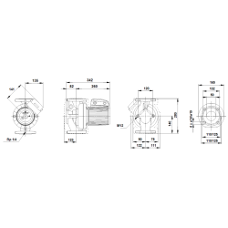 Pompa  Grundfos UPS 50-120/F 50POU120 A/B LFP