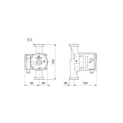 image: Pompa cyrkulacyjna LFP 32PWr80C Grundfos 32-80 b180