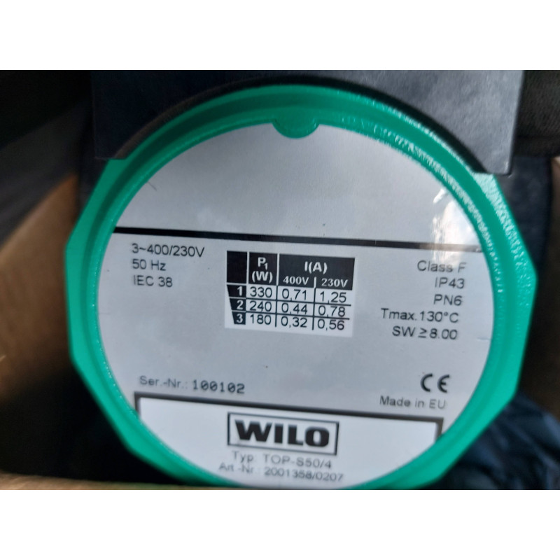 Pompa Wilo TOP-S 50/4 400V nowa z gwarancją 
