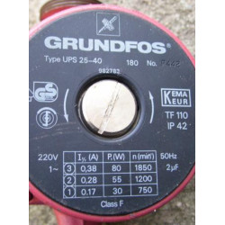 Zespół wirujacy do pompy Grundfos UPS 25-40 75-80Watt