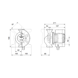 Pompa Cyrkulacyjna Grundfos MAGNA 25-60N 180