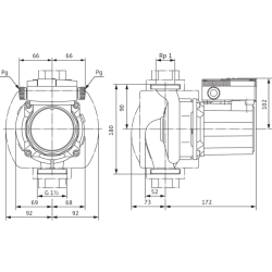 Pompa Obiegowa KSB RIOVAR 24-8E 25/80 25-80 180