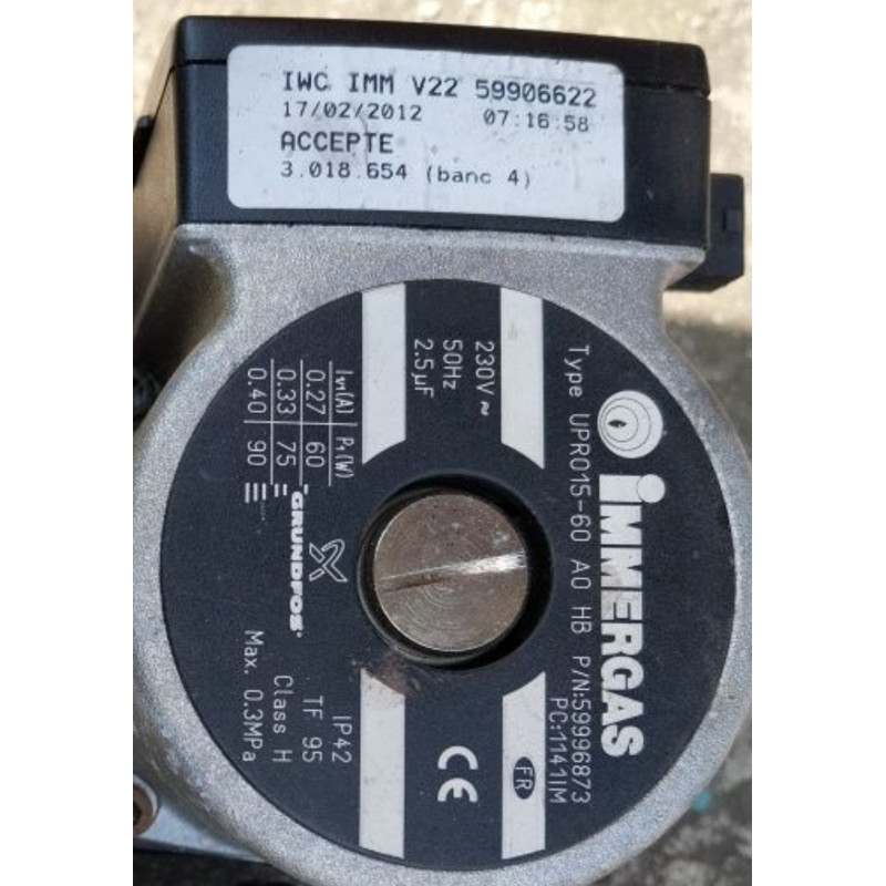 Pompa Grundfos IMMERGAS UPRO15-60 AO HB P/N:59996873