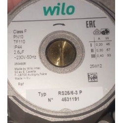 Pompa Obiegowa Wilo RS25/6-3 P 4531191 130mm