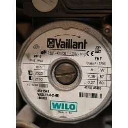 Dobór pompy do kotła Vaillant, pompa vasl15/6he 2 vp5