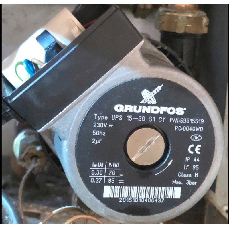 Dobór zamiennika silnika pompy GRUNDFOS    Type UPS 15-50 S1 CY P/N:59915519