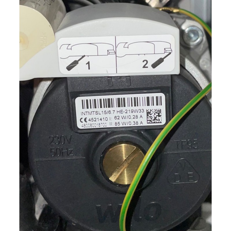 Dobór wirnika do pompy Wilo INTMTSL15/6.7 HE-2   (4521410 I: 62 W/0,28 A  480080018700 II: 85 W/0,38 A