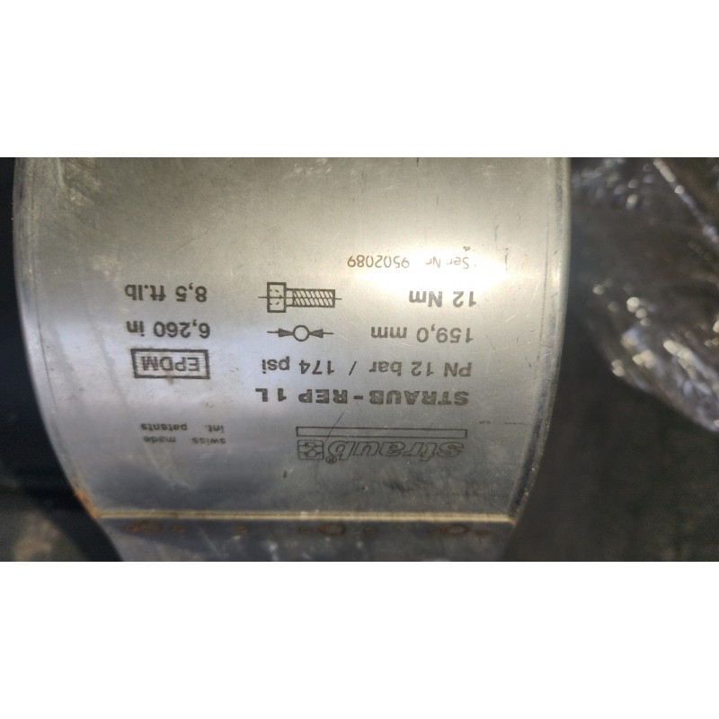 STRAUB-REP 14 – Złączka naprawcza do rur 159 mm (EPDM, PN 12 bar)
