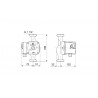 Pompa C.O. Grundfos LFP 25POr60C 90Watt  
