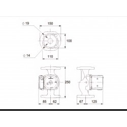 Pompa Grundfos UPS 40-50 f 250