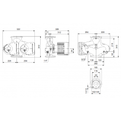 1 silnik z falownikiem do Grundfos Magna 3 65-150 f 340 , 65-120, Magna 3 80-120 f 360